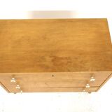 Scandinavian birch chest of drawers, Swedish modern, Sweden, 1940