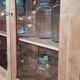 Two-piece glass-fronted buffet