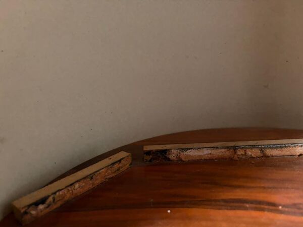 Meuble coiffeuse vintage marron Massoni pour Poltrona Frau