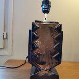 Ceramic art deco lamp effect metal