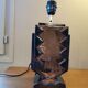 Ceramic art deco lamp effect metal