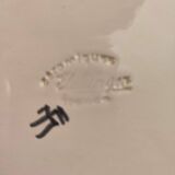 Elchinger ceramic rectangular cake or loaf dish with hand-painted floral pattern