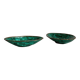 Mini bowls in malachite for jewellery or rings.