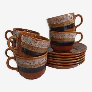 Tasses & soucoupes Sarreguemines