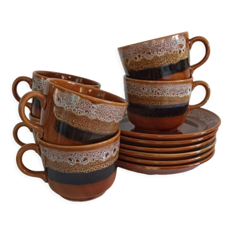 Cups & saucers Sarreguemines