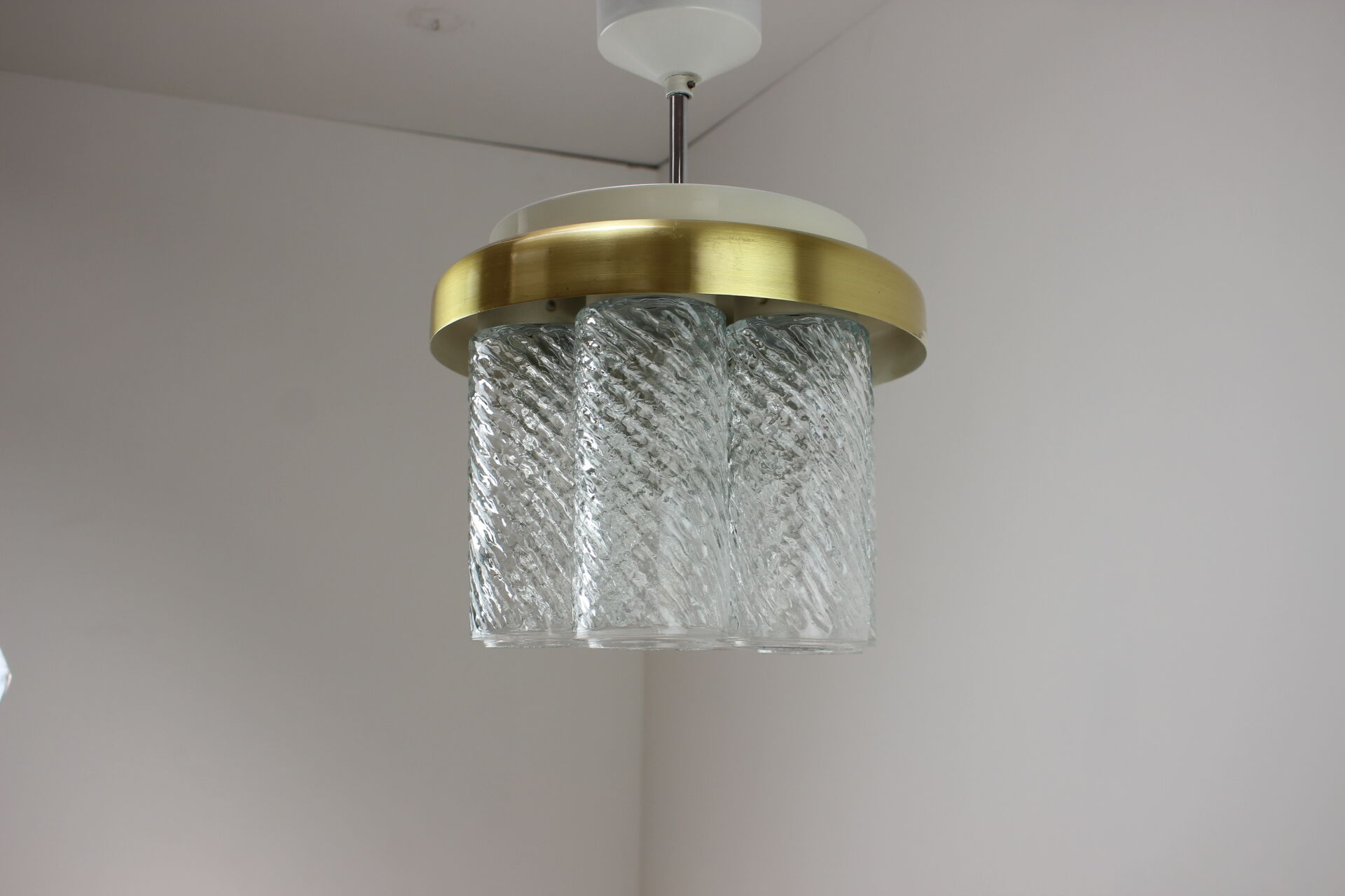 Mid-century chandelier Kamenický Šenov, 1970