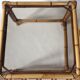 Trio de tables basses en rotin vintage