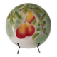 Small Saint Clement ceramic plate with pear fruit decor