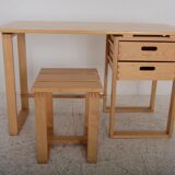 Desk and its stool dating from the 70s.