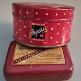 Set of 2 Old Metal Cans