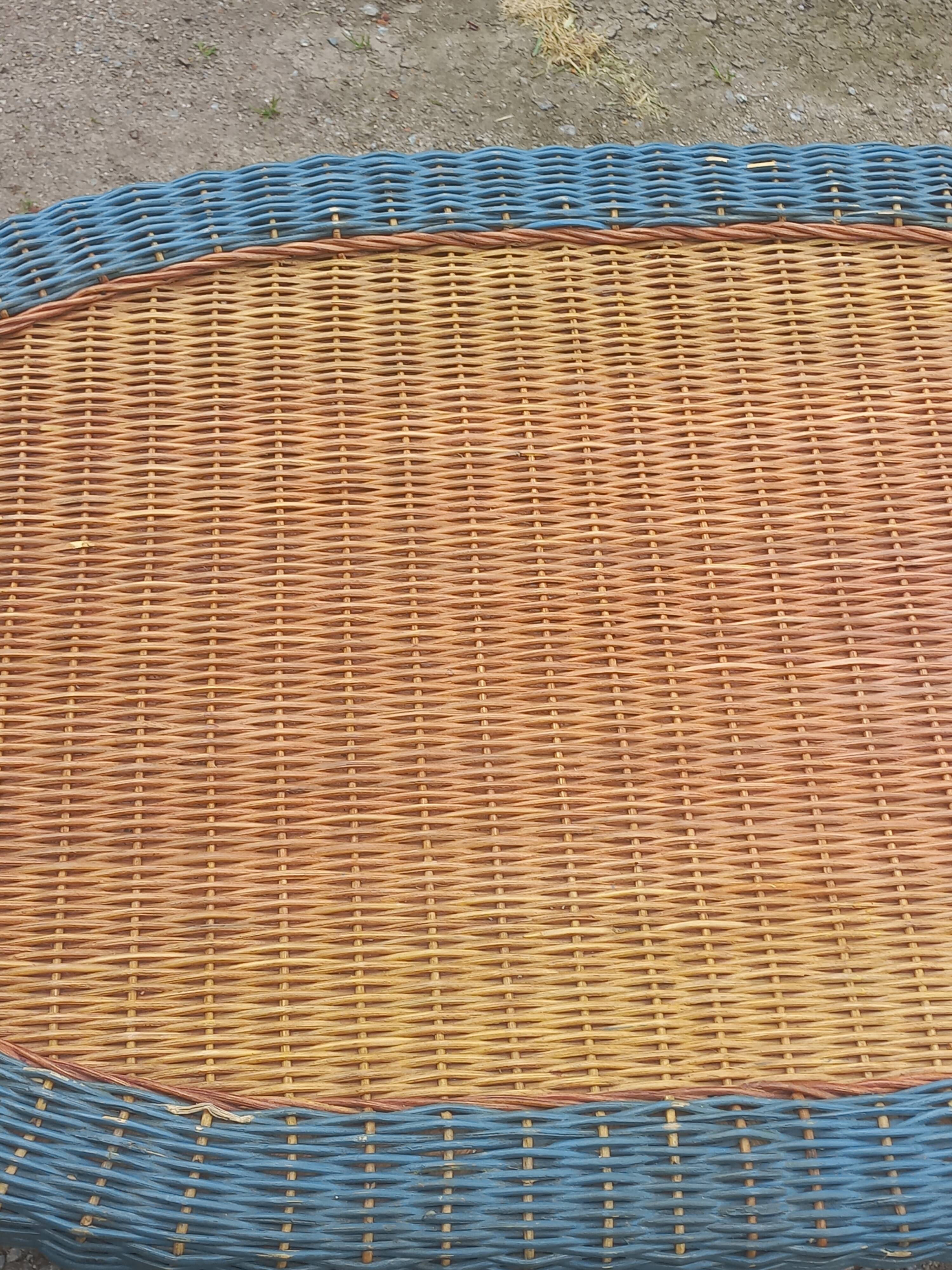 Two-tone rattan coffee table