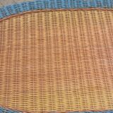 Two-tone rattan coffee table