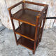 Meuble d’appoint rotin étagères vintage #a232
