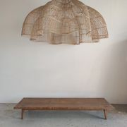 Huge rattan suspension in the shape of a corolla H:1m; D: 1m50