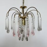 Crystal chandelier "water drop" in Murano glass, Italy
