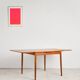 Extendable teak table by Poul Hundevad, Denmark