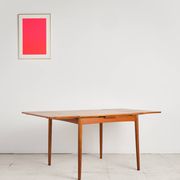 Extendable teak table by Poul Hundevad, Denmark