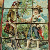 19th century wooden cubes game