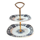 Gien Ibis porcelain appetizer/cake serving set