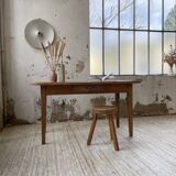 Solid oak farmhouse table 150 cm