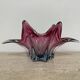 Mid century Murano pink glass bowl , 1970s
