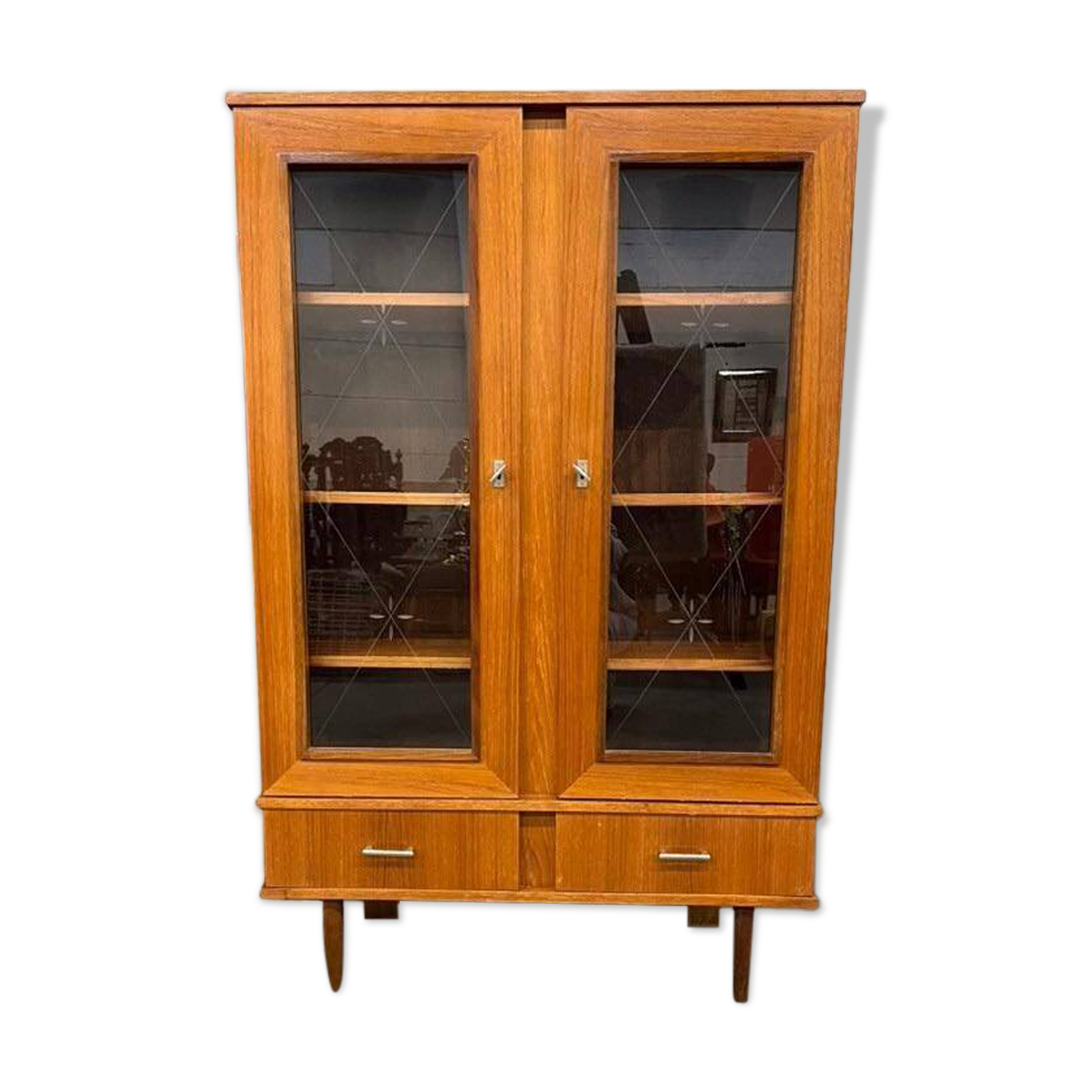 Library / vintage wooden display cabinet