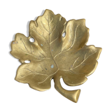 Empty brass leaf pocket