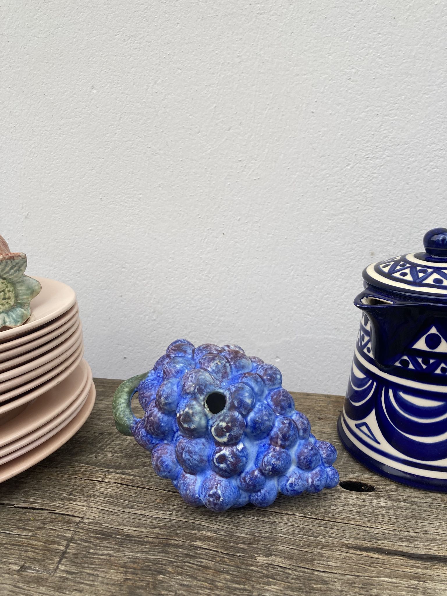 Vintage ceramic faux fruits / vintage centerpieces from the 1990s