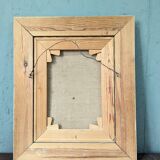 Mid-Century Modern Swedish "Painterly Portrait" Vintage Portrait Oil Painting, Framed