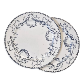 Lot 2 assiettes Mozart Sarreguemines