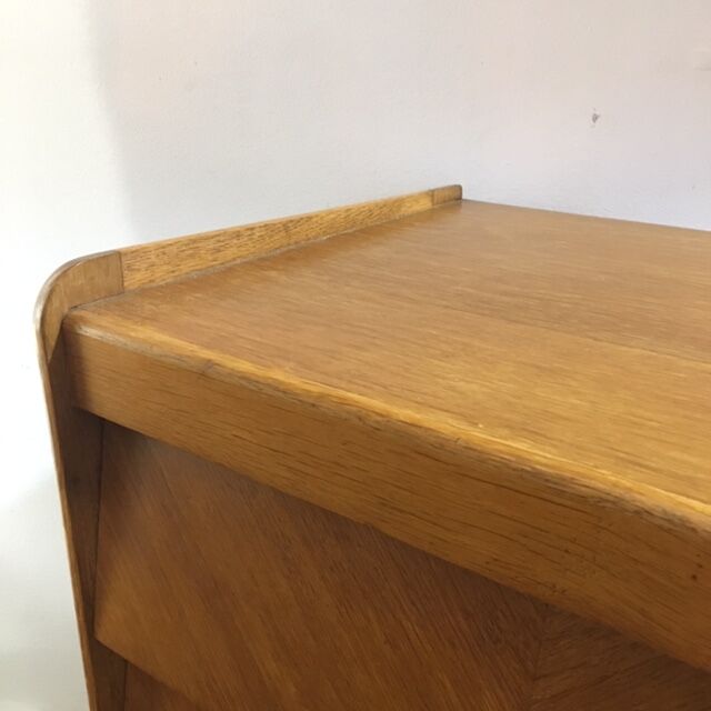 Vintage blond oak chiffonier 1950