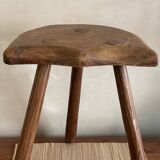 Tabouret tripode en bois