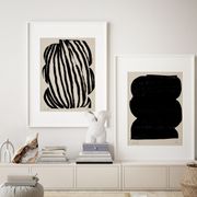 Paire d’impressions de giclée. Ensemble d’art mural abstrait de deux, A3