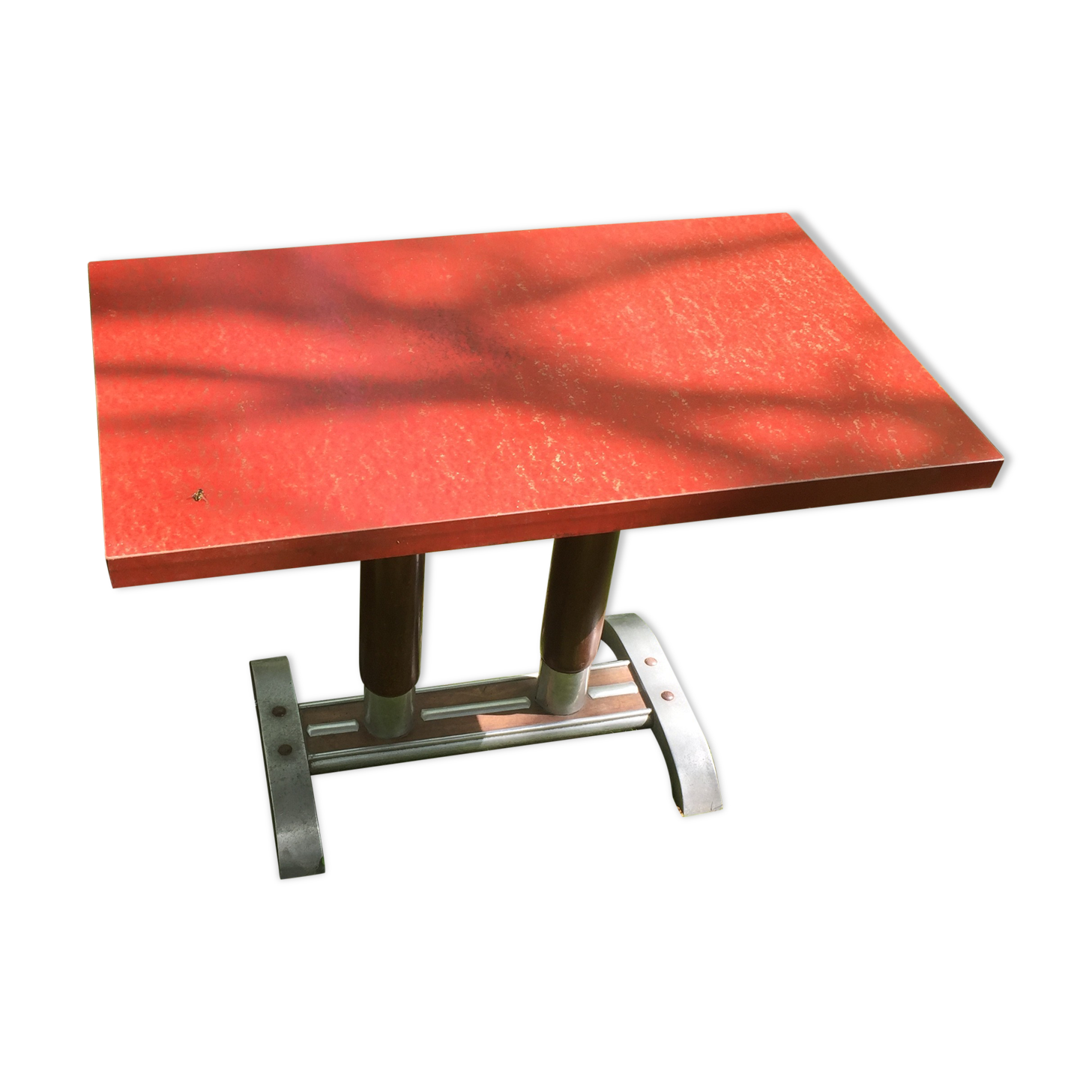 Bistro table 50s, top formica. 100 x 60 cm