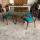 Table et chaises en rotin années 70-80