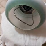 Vintage white and green opaline pendant light