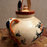 Gargoulette / Jug signed Longchamp - Hand-painted ceramic - Vintage