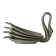 Set of 4 silver-plated swan bowls