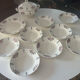 Antique faience service Meaux Longchamp
