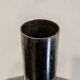 Vase en verre acrylique et acier inoxydable, Italie, années 70