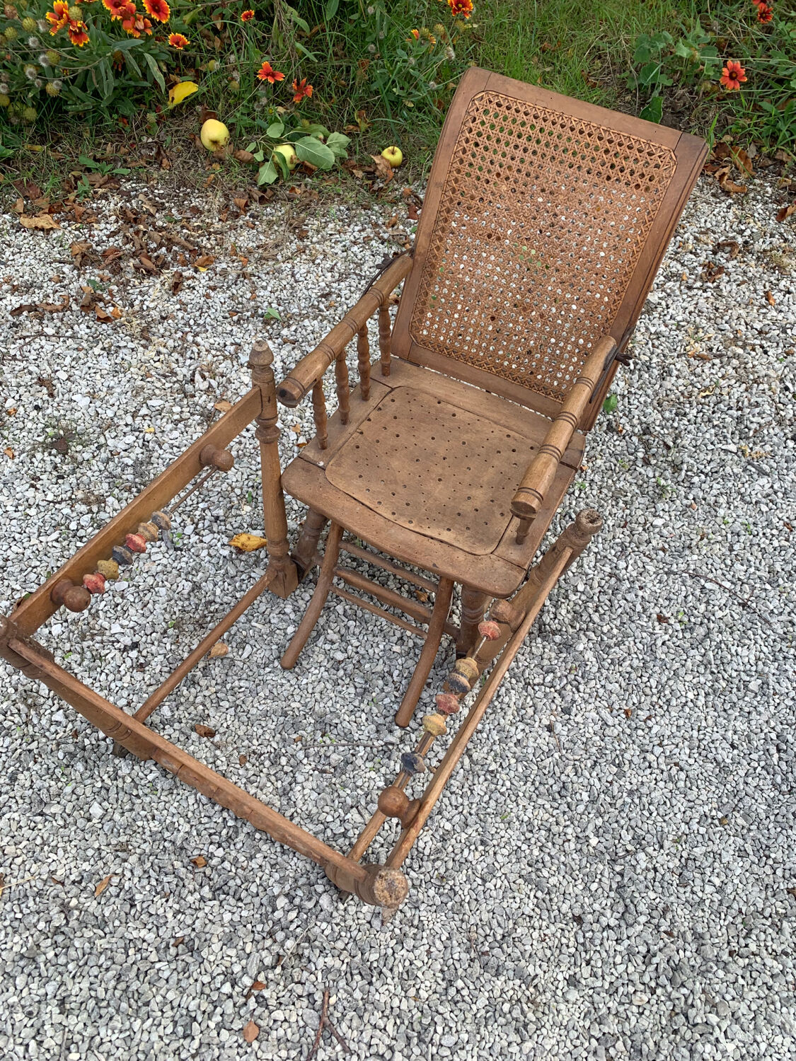 Chaise haute Napoléon 3