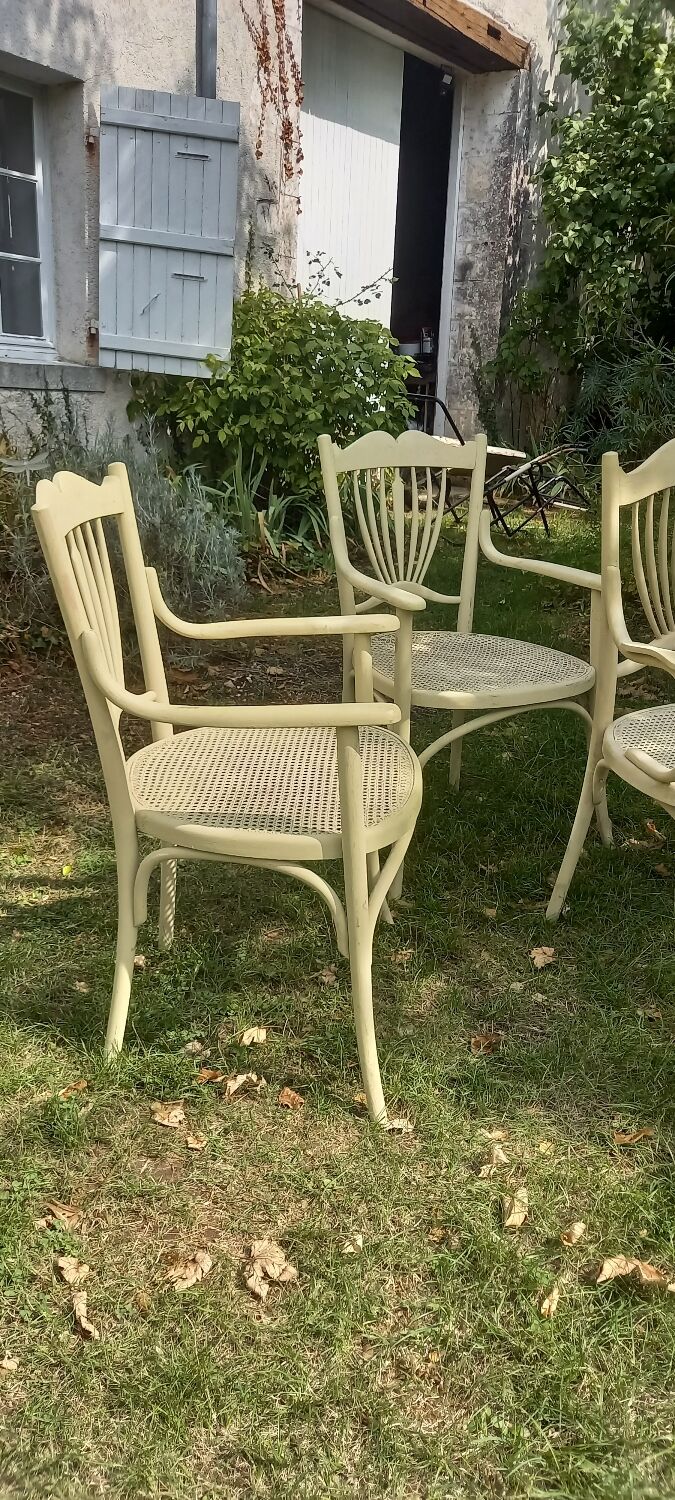 Bentwood cane set, sofa, 2 armchairs, 2 chairs