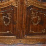 LOUIS XV style display case in beech / small library