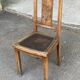 Chaise art déco bois et marron