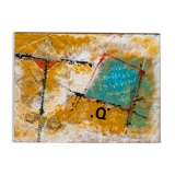 Q, acrylic and collage, Halberstadt,2012