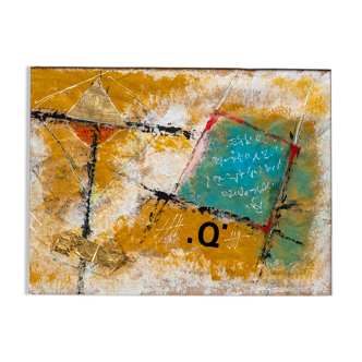 Q, acrylic and collage, Halberstadt,2012