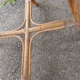 Ancien fauteuil rotin vintage chaise