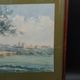 Watercolor painting signed r. blossier avignon the benezet bridge framed