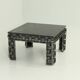 Brutalist coffee table with marble top, Spain, 1960s