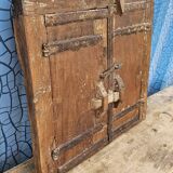 Old wooden tribal window